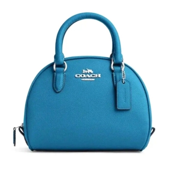🔹️COACH🔹️ NWT Sydney Satchel / Crossbody COLOR: electric Blue - Picture 1 of 6